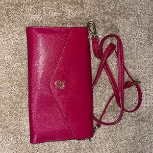 Tory Burch sling back with matching id wallet